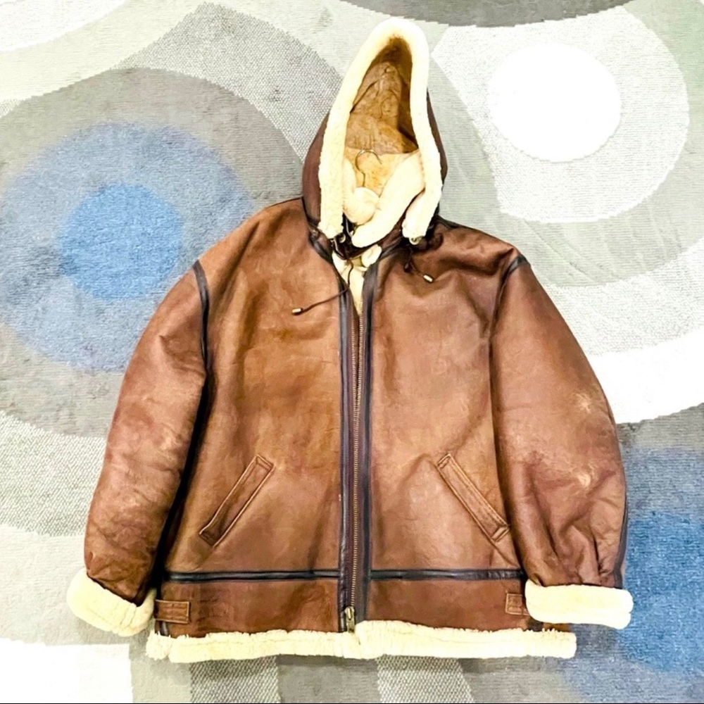 Authentic Calafate Shearling Aviator Coat